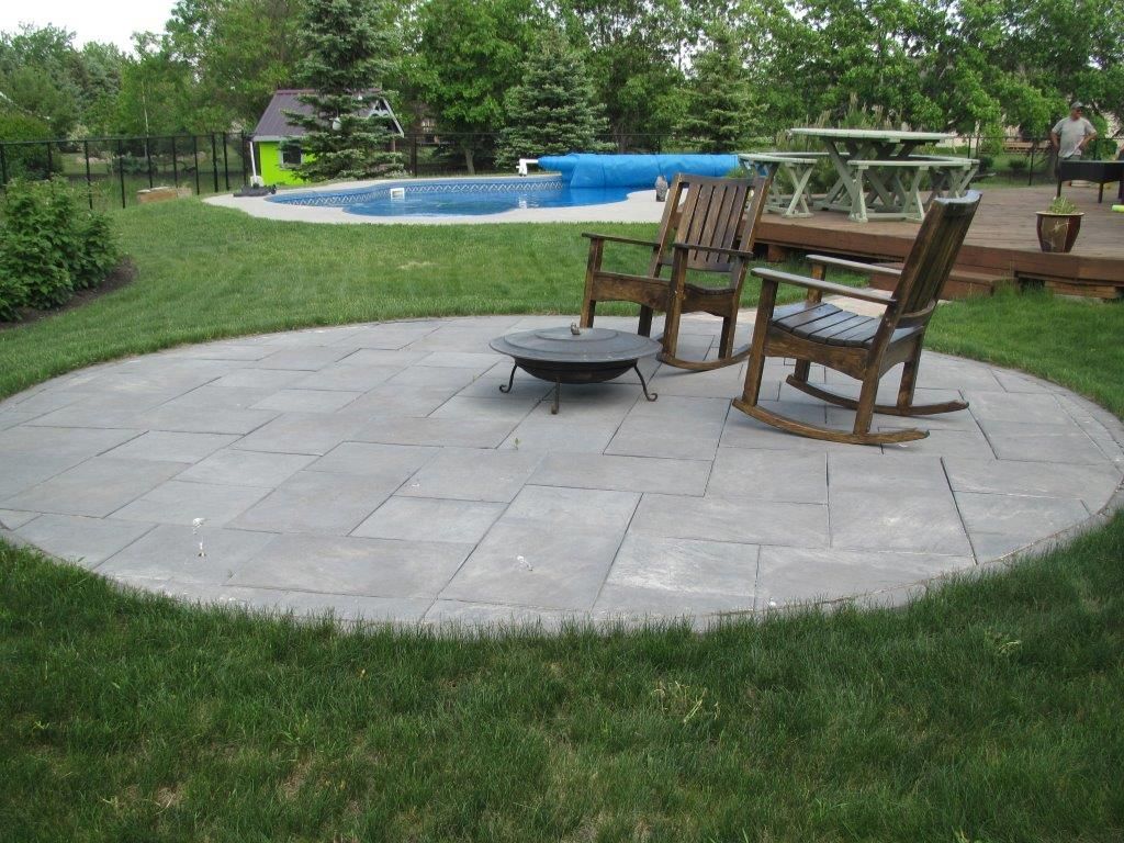Fire pit patio area by Vintage Landscaping